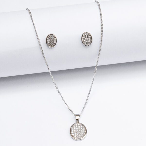 LUXETON SILVER NECKLEACE EARRING-DSC03157