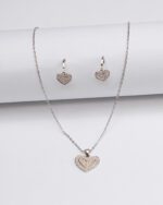 LUXETON SILVER NECKLACE EARRING-DSC03199