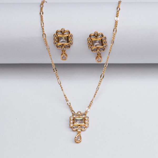 Luxeton GOLD NECKLACE EARRING-DSC03306