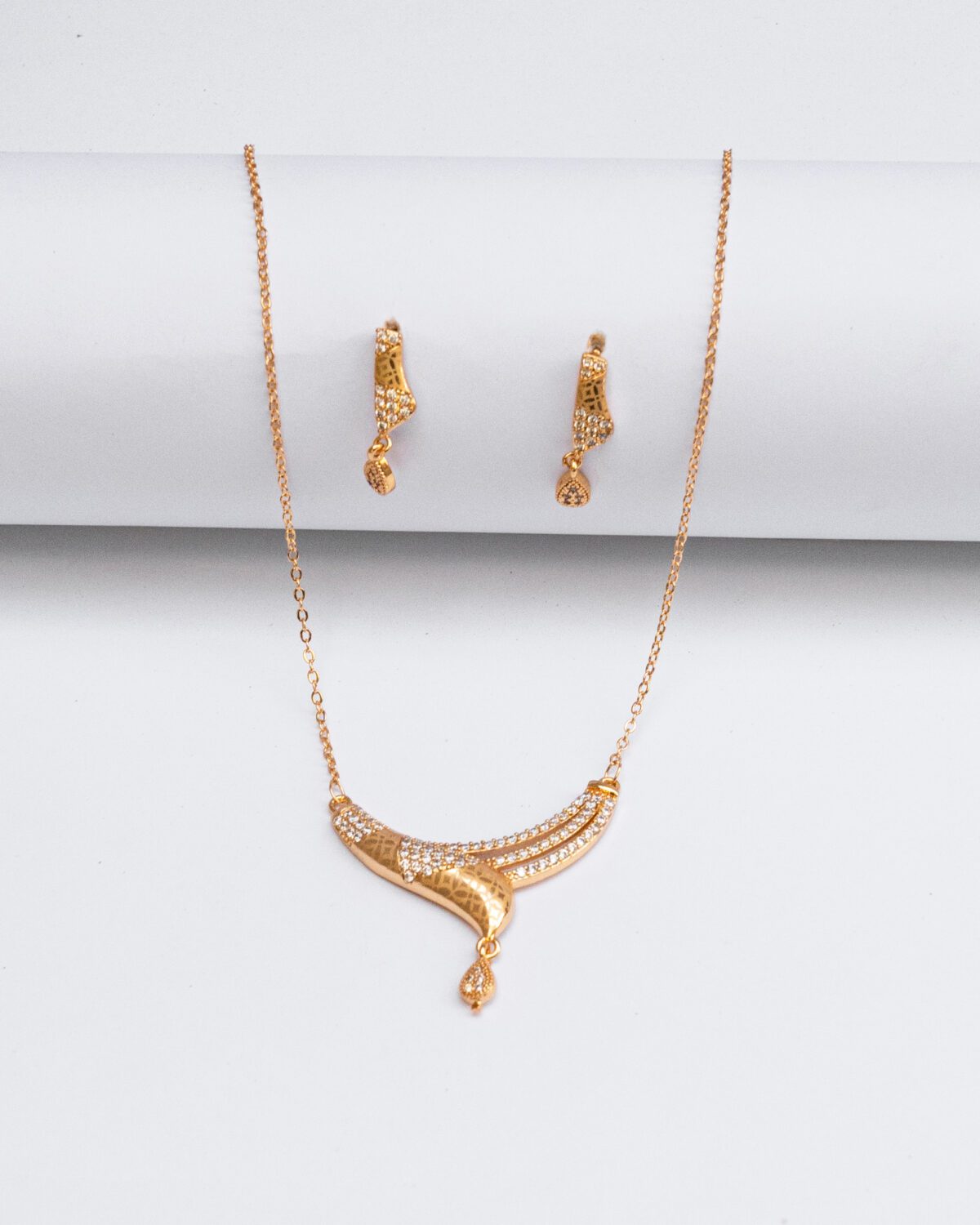 luxeton GOLD NECKLACE EARRING-DSC03318