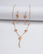 LUXETON GOLD NECKLACE EARRING-DSC03330