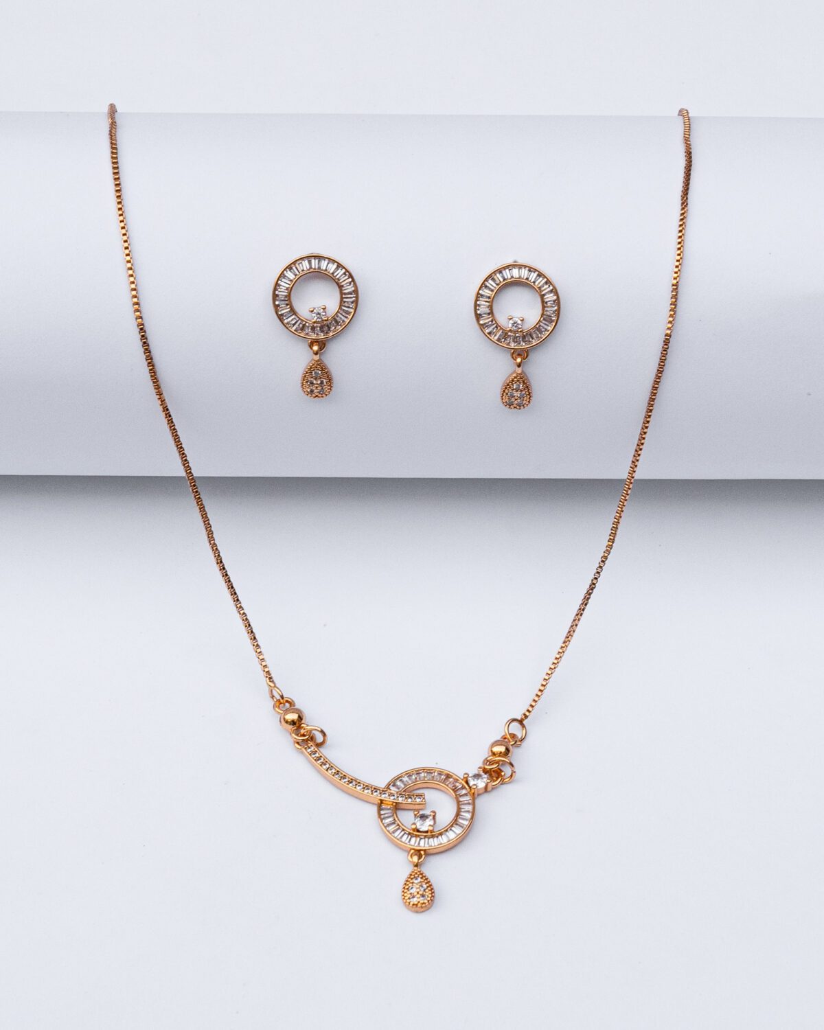 Luxeton GOLD NECKLACE EARRING-DSC03359