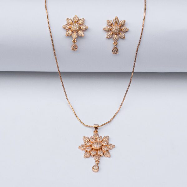 Luxeton GOLD NECKLACE EARRING-DSC03367