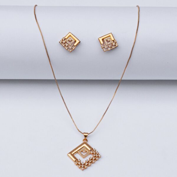 Luxeton GOLD NECKLACE EARRING-DSC03371