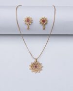 Luxeton GOLD NECKLACE EARRING-DSC03385