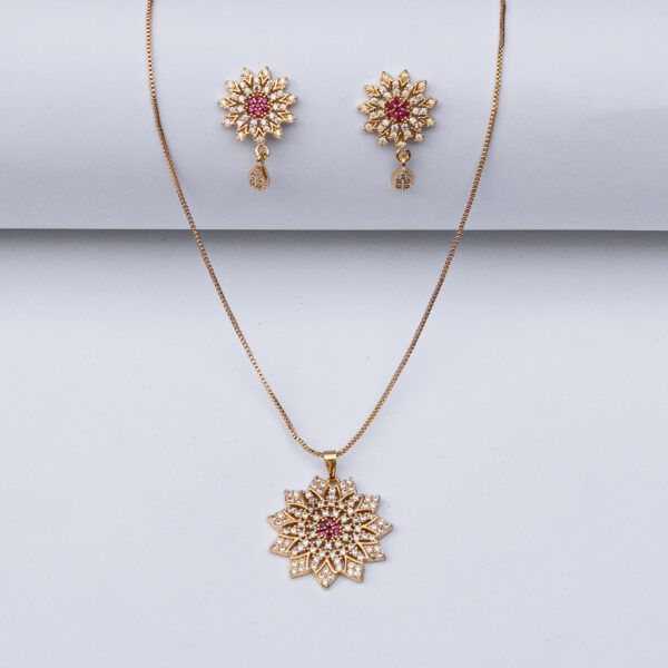 Luxeton GOLD NECKLACE EARRING-DSC03385